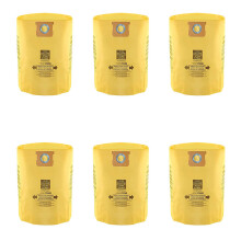 Staubbeutel für Shop-Vac Staubsauger, Gelb (6er-Pack) 15-22 Gallonen