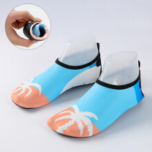 (38-39, Light Blue) Quick-Dry Water Shoes for Parents and Kids Size 42-43 Non-Slip Ultra-Light Breathable Swim Beach Sandals Natural Pattern