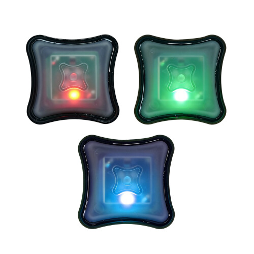 Helmets Flash Light With Tape Attachments For Cycling Night Black bottom red light 1