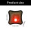 Helmets Flash Light With Tape Attachments For Cycling Night Black bottom red light 4