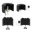 Professional Microphone Isolation Shield Foldable Mics Cover Improve Clear Set of 2 2