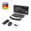 Perixx PERIDUO-606A Wireless Ergonomic Keyboard Set - Compact Split Design with Vertical Mouse and External Numeric Keypad - Adjustable Typing Angles 6