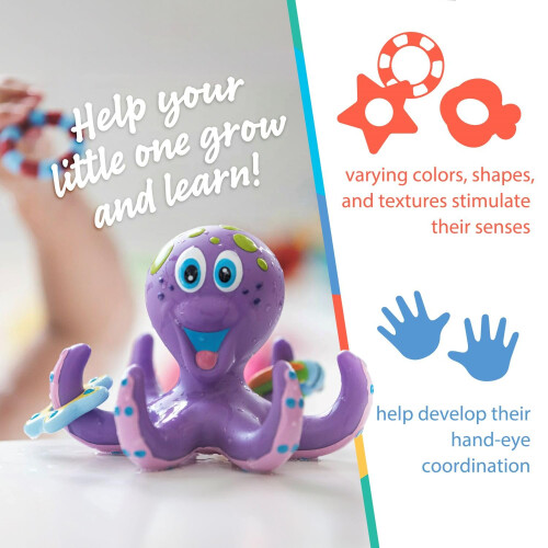 Nuby Nuby Octopus Floating Bath, 1 Count ( Pack of 1) 2