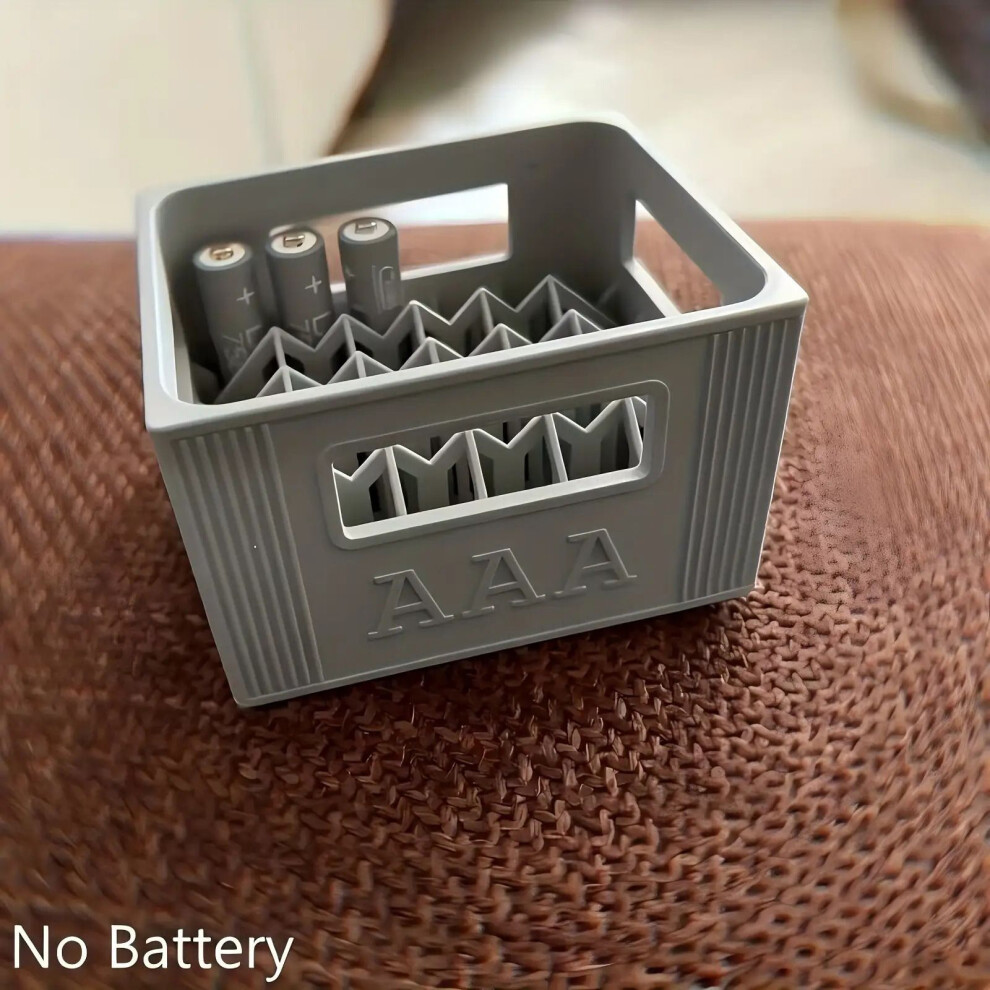 Space Efficient Stackable Battery Holder Box For 20 2A 30 3A Batteries Storage A A Black 7695001158817