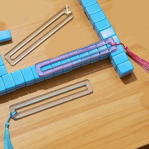 Acrylic Mahjong Line Reader Guide Line Measurement Tool 4PCS For Party Tile Game 2