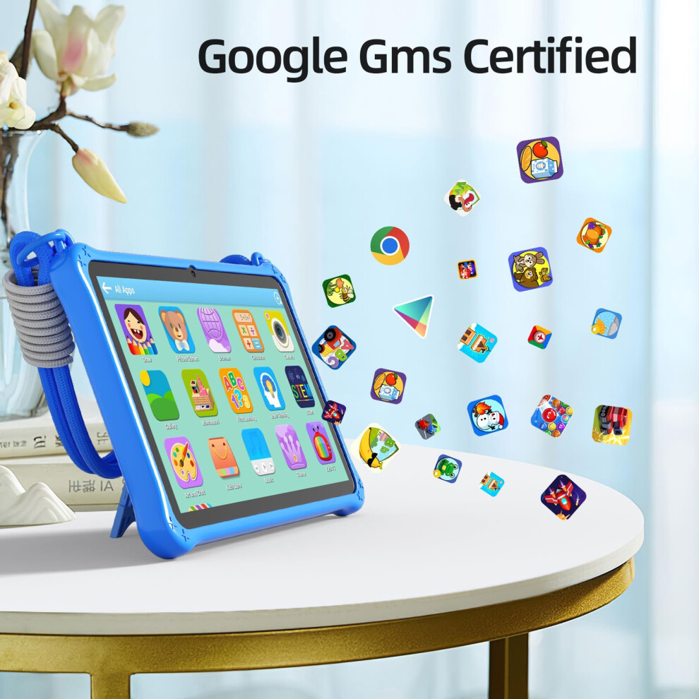 Vasoun 7 Inch Kids Tablet, Android 13 Tablets For Kids With Lanyard, 32Gb Toddler Tablet With Wifi, Kids Software Pre-Installed, Parental Control, Du 5009639069827