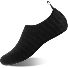 (30 - 33, Black) Black Quick-Dry Non-Slip Water Shoes 30-33 Soft Material Beach Shoes Protect Feet from Sand, Pebbles, Shells