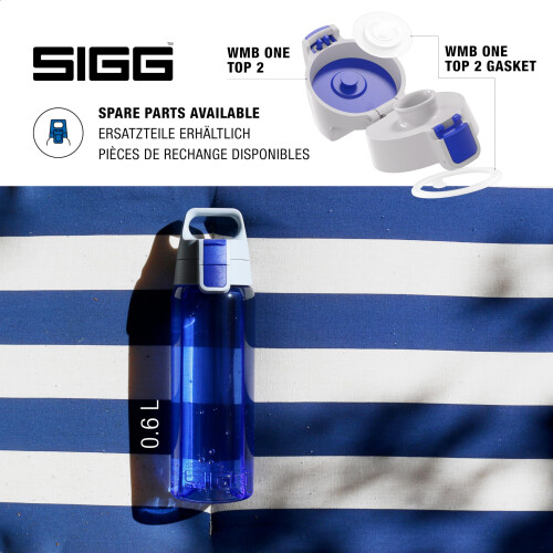 Sigg Sigg - Tritan Water Bottle - Total Color ONE Blue - Suitable For 2