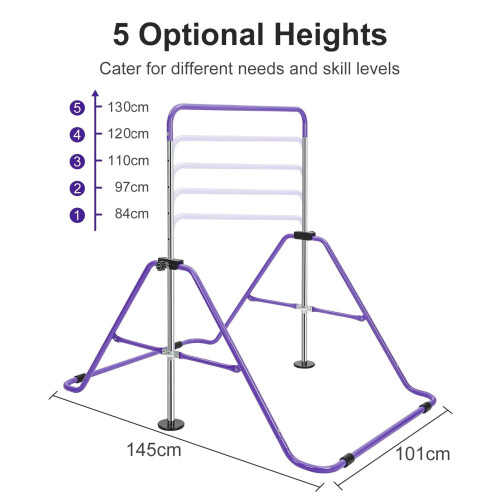 LN COZY CORNER Gymnastics Bars, Junior Training Kip Bar Folding 1