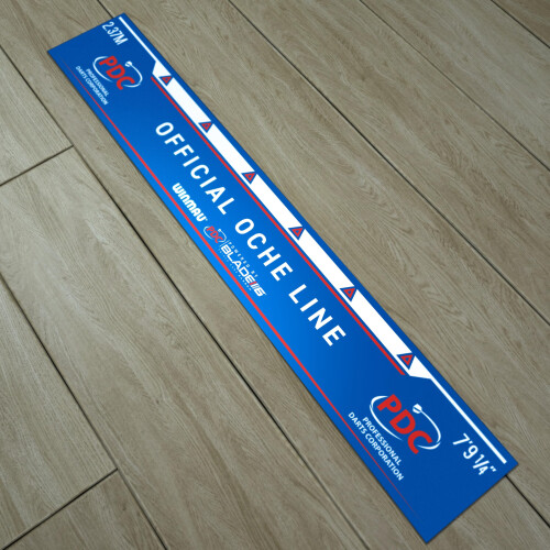 winmau WINMAU - PDC Oche Line - High Visibility Throw Line Marker - Sticks 1