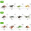 4PCS Simulation Insect Figures PVC Model Figurine for Kids Science Education B 4