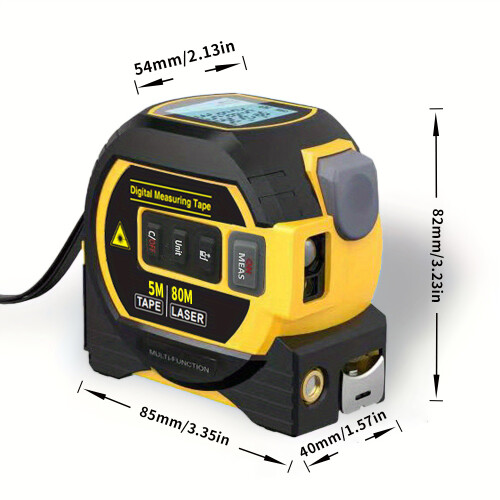 (80m) High Precision Laser Rangefinder Steel Tape Measure