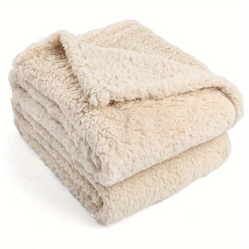 (Beige, M101.6*81.28cm) 1-Pack Blanket