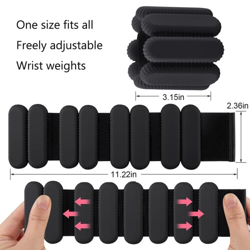 ibforcty 2PCS Adjustable Wrist Weights Ankle Weights Set for Exercise 1