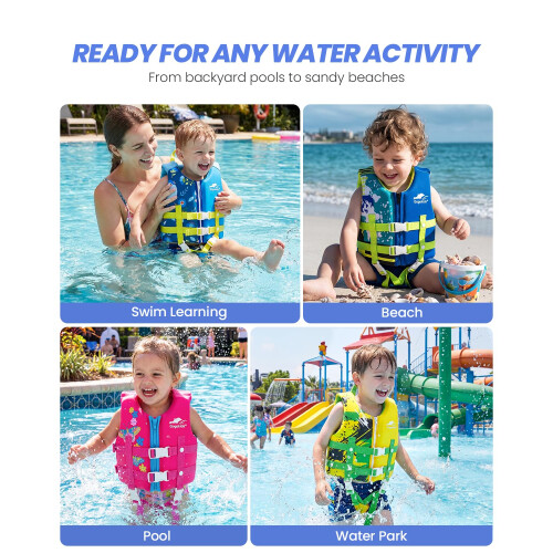 Gogokids Swim Vest Float Jacket - Kids Swimming Training Flotation 2