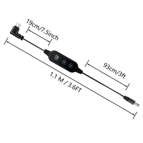 Computer Power Cable 100W Efficient USB Type C DC5.5mm Direct Power Supply Port A 2