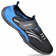 (37, Black/Blue) Aqua-Speed Unisex Water Shoes for Beach Swim Neoprene Black/Blue Size 42 Anti-Slip Quick-Dry