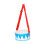 Double Sided Instrument Hand Drum Percussion Instrument Musical Instrument Red white 10