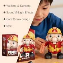 Cute Dancing Elephant In Firefighter Costume Educational Toy For Children