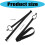 2Pcs Ski Binding Strap Adjustable Length Snowboard Leash with Buckle Enduring 5