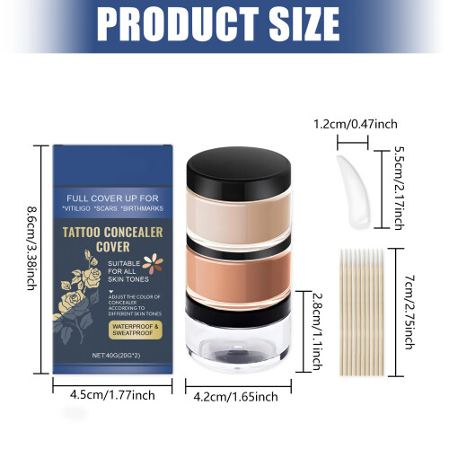 Long Lasting Skin Concealer Cream Natural Finish Suitable For Various Complexions 2