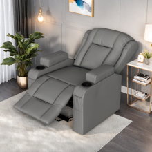 Fauteuil electrique, Chaise Relax, Fauteuils Massant Chauffant, avec fonction massage, Poche latérale de Rangement, Port USB, Gris