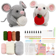 Ensemble crochet pour rats, DIY Kit Crochet Complet pour Débutants, Kit Crochet pour Enfants Adultes Set Tricot Matériel de Crochet