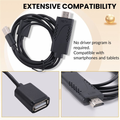 Usb Hembra A  Macho Hdtv Cable De Adaptador Para  7/7Plus/6S 6 1
