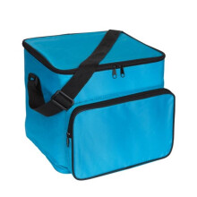 (Turquoise) ICE Mini Fridge 9L Portable Cooler Turquoise Shoulder Strap Car Home Use Compact Lightweight Insulated Cooler