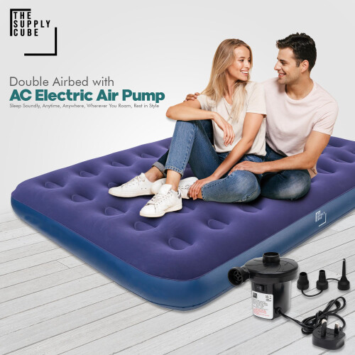 Supply Cube Double Air Bed – Waterproof & Durable Inflatable Mattress 1