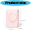 Waterproof Crossbody Bag For Mini EVO Camera Pink PU Leather Case Shell 3
