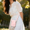 Waterproof Crossbody Bag For Mini EVO Camera Pink PU Leather Case Shell 11