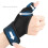 Quick Release Ergonomic Wrist Thumb Guard For Athletic And Work Environments Black Left 10