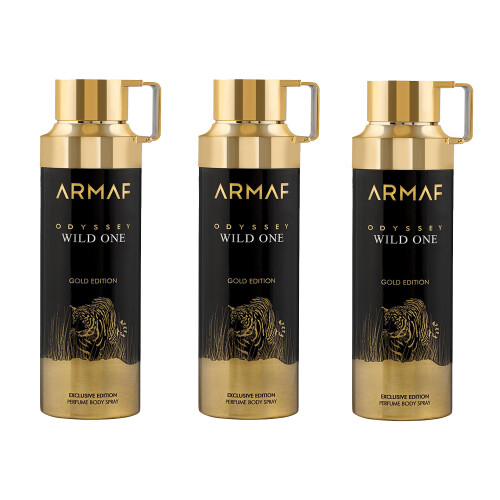 Armaf Odyssey Wild One Perfumed Deodorant Spray 200ml (Pack of 3)