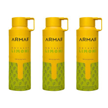 Odyssey Limoni Fresh Perfumed Deodorant Spray 200ml (Pack of 3)