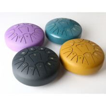 Tongue Drum Portable Rain Drum Hand Pan Drum Percussion Musical Instruments Navy blue