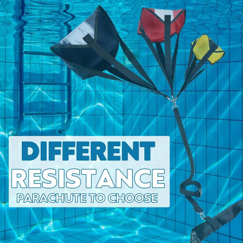 Boosteady Swimming Parachute Resistance Set Training Equipment with 3 1
