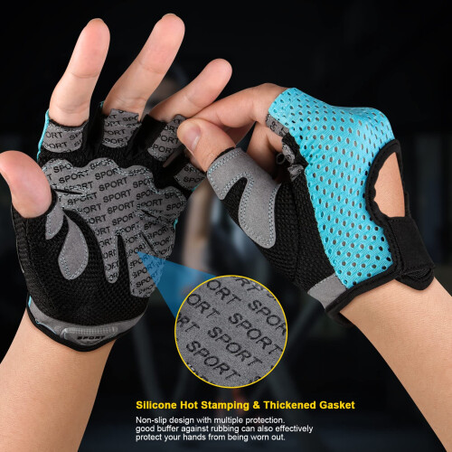 flintronic Gym Gloves, Breathable Training Gloves with Microfiber 1