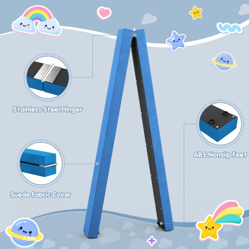 Dripex Dripex Folding Gymnastics Balance Beam 210cm Kids Training Beam High 1