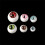 1Pair Silicone Nail Molds With 3D Eyeball Pattern For Dark Aesthetics 10