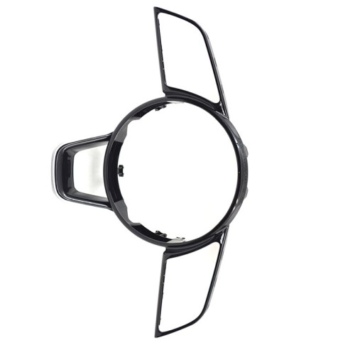 For  A4 B9 Gloss Black Car Steering Wheel Button Frame Steering Wheel Assembly Accessories 1