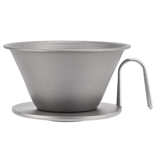 Pure Titanium Coffee Filter Cup Hand Brewed Coffee Filter Reusable Pour over Coffee Dripper Cone Manual Coffee Brewing