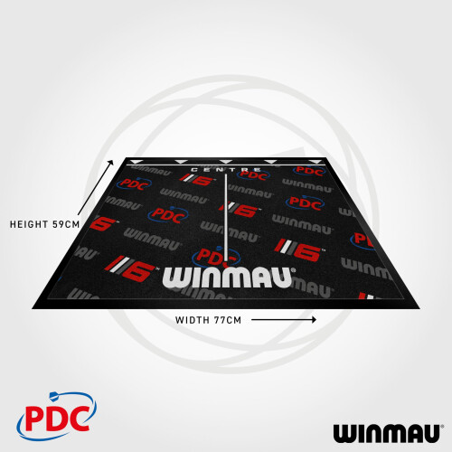winmau WINMAU Darts Mat – Protective and Precision Mat for Dartboard 2