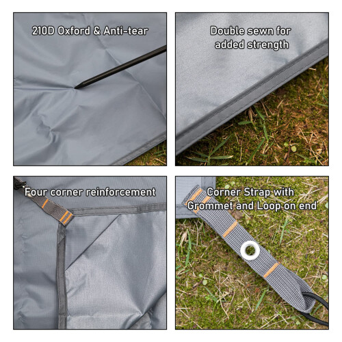 HIKEMAN Outdoor Waterproof Multi-Purpose Camping Tent Tarp Ground 2