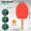 KIKILIVE 2 Player Table Tennis Set, Ping Pong Set with Retractable 5