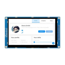 7 Inch 800x480 WIFI Development Board LCD LVGL Display TFT Module Display FT5446 Capacitive Touch