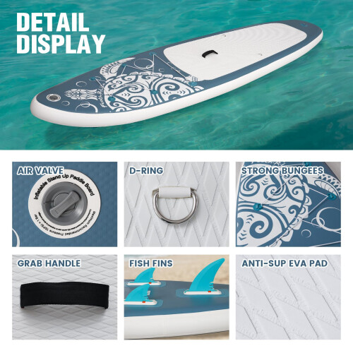 FEATH-R-LITE 10'6'' Inflatable Stand Up Paddle Board Ultra-Light 2
