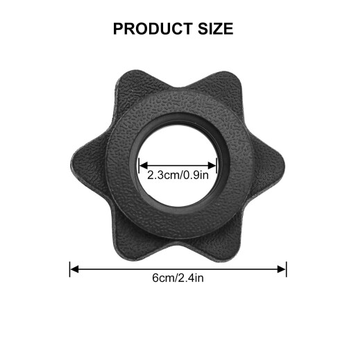 LICQIC Dumbbell Spinlock Collars, Barbell Bar Hexagon Nuts, Spinlock 1