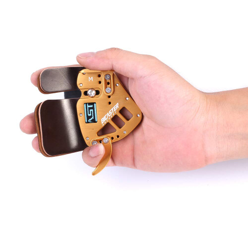 BICASTER Archery Finger Tab Guard Protection Genuine Leather + 1