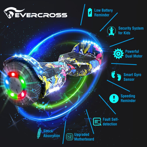EVERCROSS EVERCROSS Hover Board Kids, Hoverboards with Seat Attachment 1